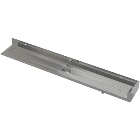 Alca - Receveur de douche modulaire mural 95 cm, acier inoxydable APZ23-950 (1/3)