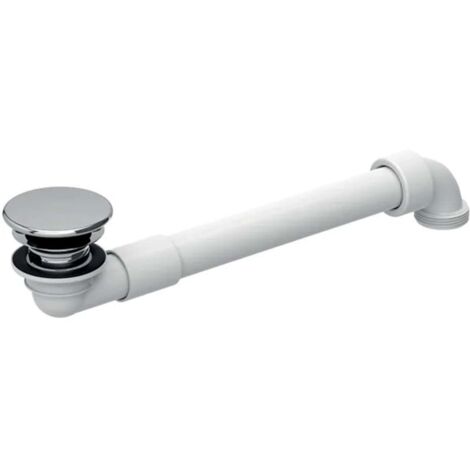 Geberit – Siphon de lavabo gain de place – Vanne d'arrêt Ø32 mm – Filtre à cheveux intégré – Compatible lavabos 15-20 mm