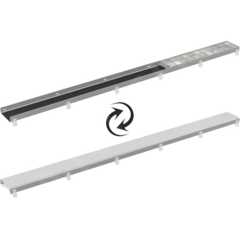 Alcadrain Grilles - Grille double face DOUBLE 65 cm, acier inoxydable DOUBLE-650M (1/2)