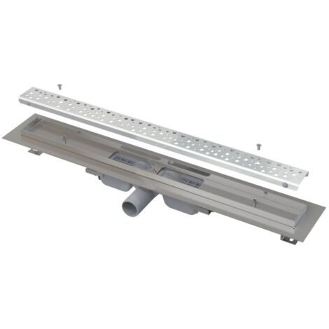 Alca - Bac à douche Antivandalisme Bas 30 cm, avec grille, tapis en acier inoxydable APZ111-300M (1/3)