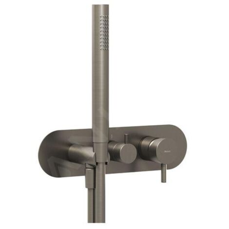 Ravak Espirit - Robinet encastré, pour 3 appareils, avec accessoires, graphite brossé X070319 (1/4)
