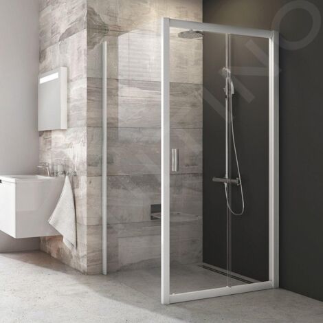 Ravak Blix - Paroi de douche fixe BLPS-100, 97-99 cm, blanc/verre clair 9BHA0100Z1 (1/5)