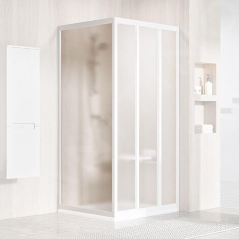Ravak Supernova - Paroi de douche APSS-75, 72-76 cm, blanc/verre Grape 940301R2ZG (1/4)