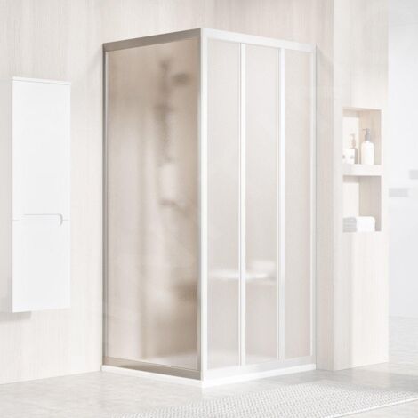 Ravak Supernova - Paroi de douche APSS-75, 72-76 cm, satiné/verre Grape 94030UR2ZG (1/4)