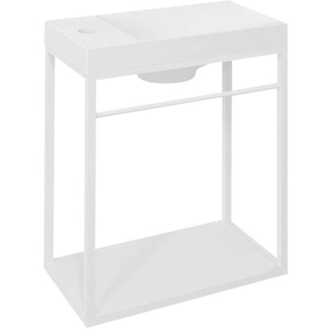Sapho Ska - Support de lavabo Crest, 40x45x22 cm, blanc mat AR502 (1/5)