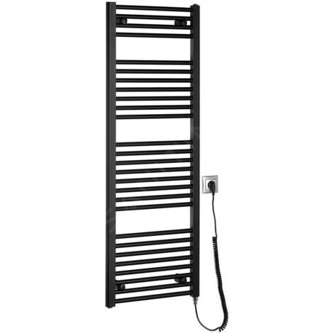 Aqualine Chauffage - Elément chauffant 45x132 cm, 400 W, noir mat ILE34TB (1/5)