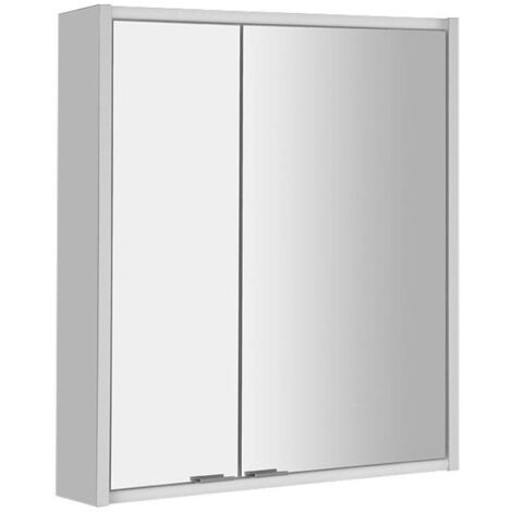 Sapho Batu - Armoire miroir avec éclairage LED, 600x710x150 mm, blanc 1141120 (1/5)