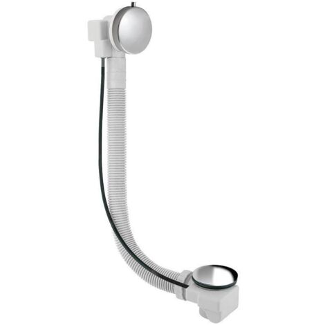 Sapho Senator - Garniture de vidage pour baignoire avec bowden, longueur 550 mm, bonde 72 mm, inox VR115528 (1/3)