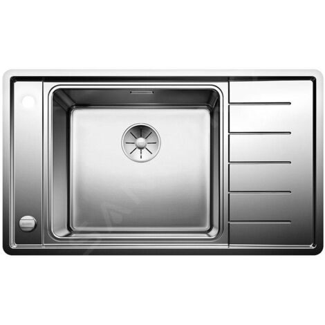Blanco Andano - Sink 860x500 mm avec commande excentrique et un bol inox 523002 (1/5)