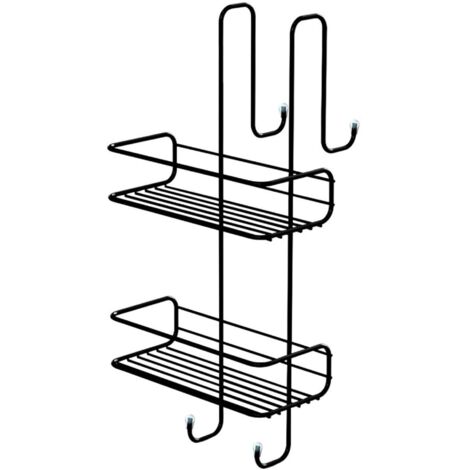 GEDY TITO PORTE-OBJETS DOUBLE SUSPENDU NOIR MAT 000024851400900 (1/3)