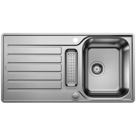 Blanco LANTOS 5 - Évier, 94x49 cm, avec commande excentrique, inox brossé 517281