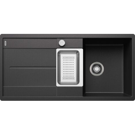 Blanco Metra 6 - Évier en silgranit, 99x49 mm, avec commande excentrique et accessoires, anthracite 519113