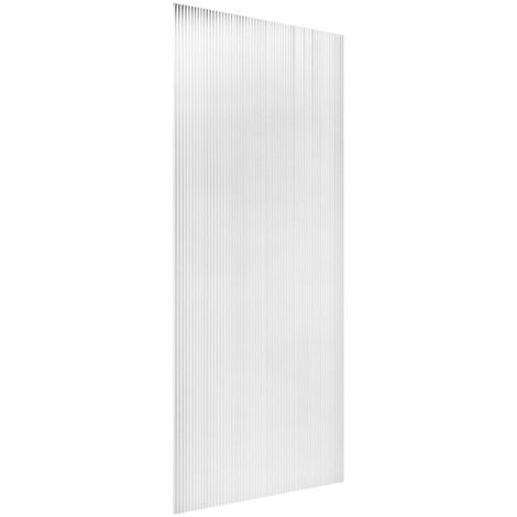 Polysan Esca - Paroi de douche Walk-In 867x2100 mm, sans profilé, verre Flute ES1390 (1/2)