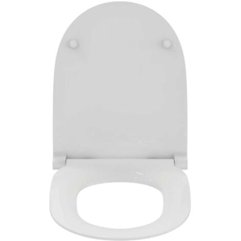 Ideal Standard i.Life O - Abattant WC UltraSlim, SoftClose, EasyTakeOff, blanc T572401 (1/4)