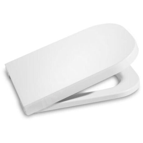 Roca – Abattant WC en duroplast avec couvercle et poignées inox – Blanc – A80148000U