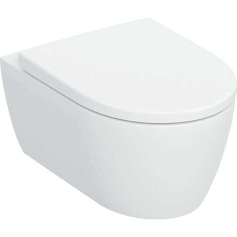 Geberit iCon - WC suspendu avec abattant SoftClose, TurboFlush, Rimfree, blanc mat 503.046.JT.1
