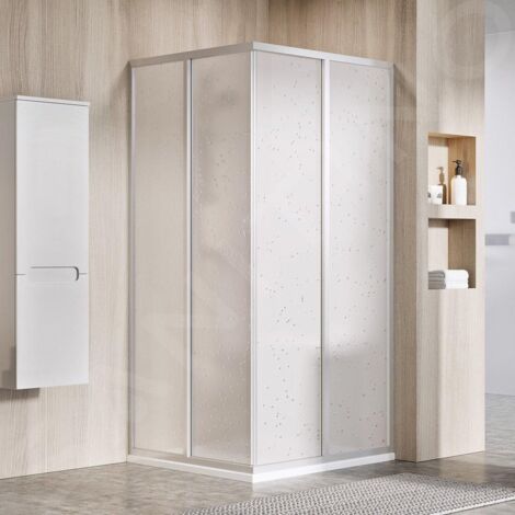 Ravak Supernova - Porte de douche SRV2-80 S, 770-790 mm, satin/Pearl 14V40UO211 (1/4)