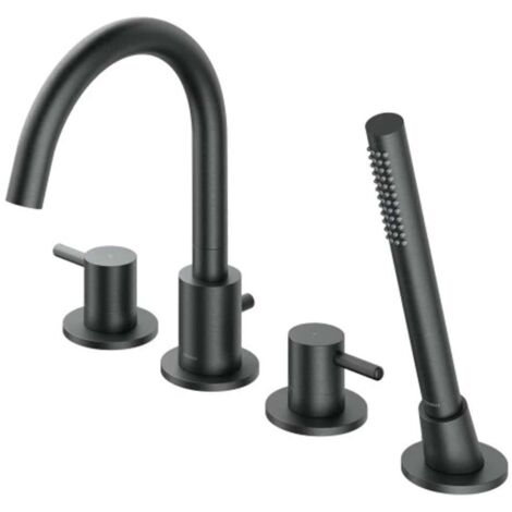 OMNIRES Y - Mitigeur pour bord de baignoire, installation 4 trous, graphite brossé Y1232GR (1/2)