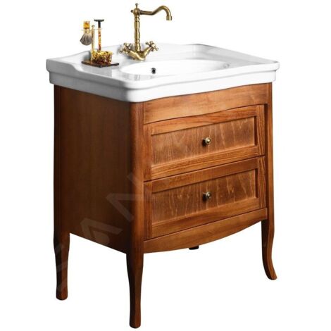 Sapho Retro - Meuble pour lavabo 730x800x465 mm, hêtre 1654