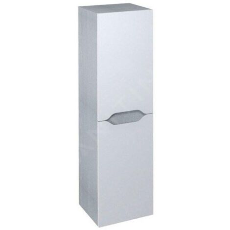 Sapho Wave - Armoire 350x1400x300 mm, 2 portes, blanc/chêne argenté WA245-3011 (1/5)