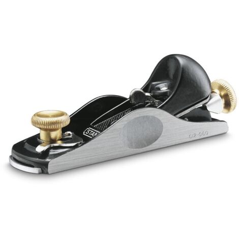 Stanley – Raboteuse manuelle 34x152 mm – Fonte d'acier – Semelle rectifiée pour finition précise – Poignée ergonomique pour maniabilité