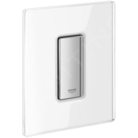 Grohe Skate Cosmo - Bouton de commande, chrome / verre, blanc lunaire 38846LS0