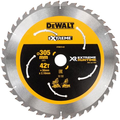 Lame de scie circulaire DEWALT fixe 305/30 mm 42WZ/FZ DT99574-QZ