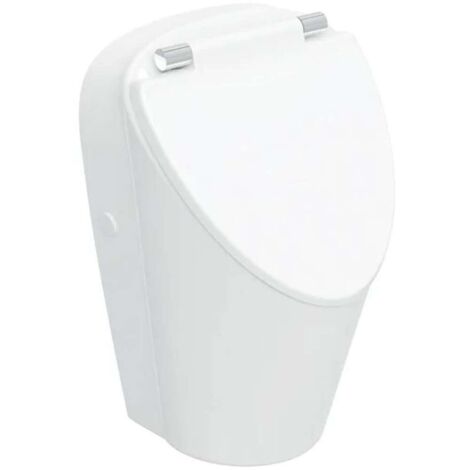 Geberit Selnova - Urinoir avec abattant SoftClose, alimentation arrière, Rimfree, blanc 503.115.00.1