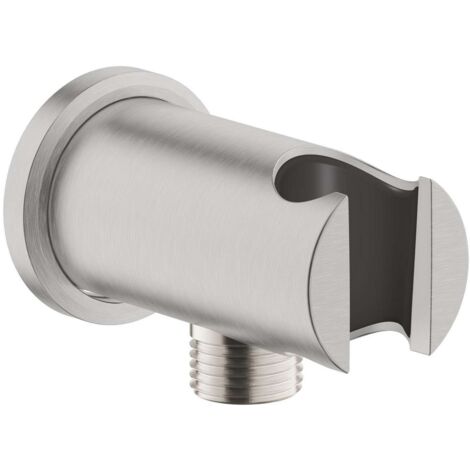 Grohe Rainshower - Coude mural avec support, supersteel 26658DC0 (1/2)