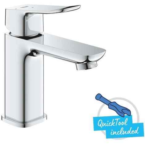 MITIGEUR DE LAVABO AVEC BONDE PUSH-OPEN, OUVERTURE SUR FROID, CHROME GROHE 1018610000 (1/3)