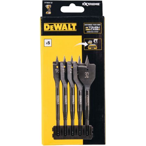 DeWALT - Set 5 mèches à bois plates DT70834 (1/2)