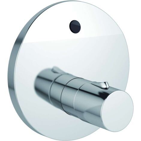 Ideal Standard CeraPlus - Mitigeur de douche à capteur pour montage encastré, contrôle de la température sur le corps du mitigeur (pile de 6 V), chrome A6155AA (1/2)