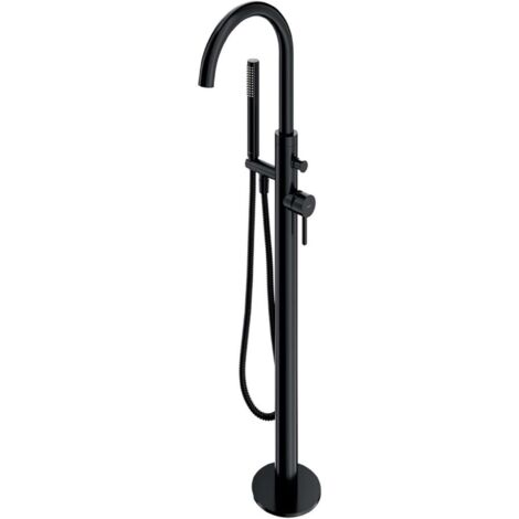 OMNIRES Y - Mitigeur de baignoire pour montage au sol, avec corps d´encastrement, noir Y1233BL (1/2)