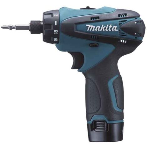Makita – Perceuse-visseuse 10,8V avec 2 batteries 1,3Ah – Moteur puissant pour perçage précis – Coffret de transport inclus - DF030DWE