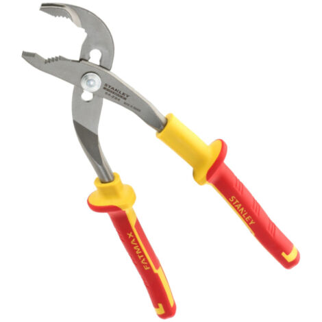 Stanley – Pince multiprise isolée 1000V 240mm – Poignée bimatière ergonomique – Tête chromée inoxydable – Norme IEC60900 (1/10)
