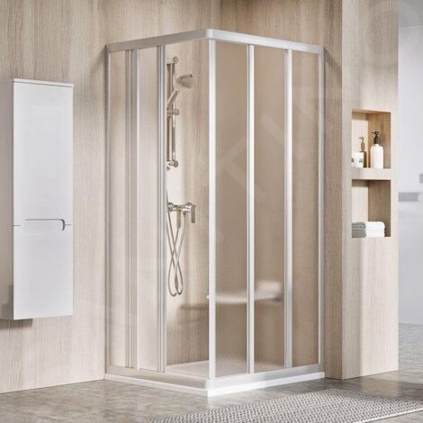 Ravak Supernova - Porte de douche ASRV3-80, 770-790 mm, satiné/verre Grape 15V40UR2ZG (1/4)