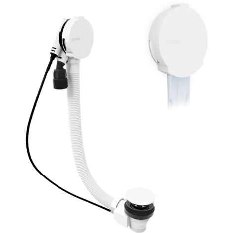 Polysan - Garniture de vidage et remplissage par le trop-plein, longueur 60 cm, blanc 71851.10