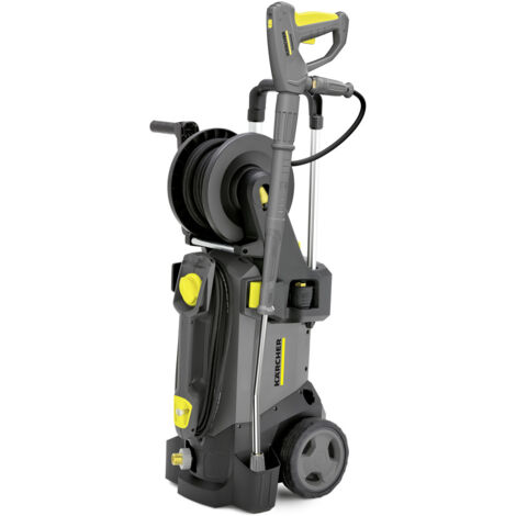 Karcher Nettoyeur haute pression professionnel HD 5/15 CX Plus, pression max 200 bars, débit 500 L/h, flexible 10 mètres avec enrouleur et poignée pistolet EasyForce