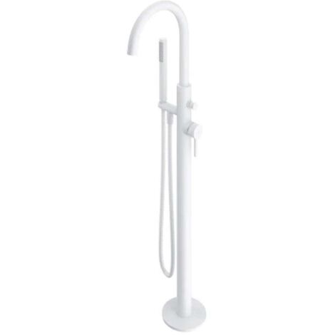 OMNIRES Y - Mitigeur de baignoire pour montage au sol, avec corps d'encastrement, blanc mat Y1233WM (1/2)