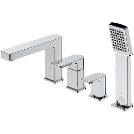 OMNIRES Baretti - Mitigeur pour rebord de baignoire, installation 4 trous, chrome BA7832CR (1/2)