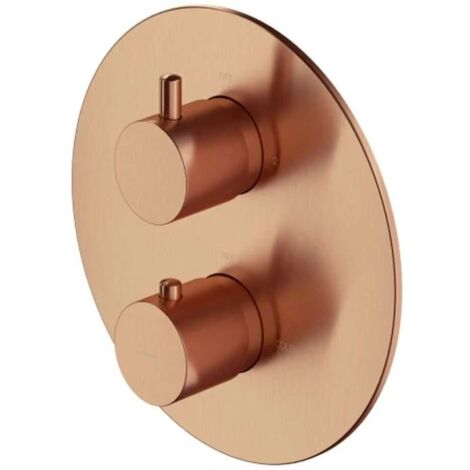 OMNIRES Y - Mitigeur thermostatique encastré, 2 sorties, cuivre brossé Y1236ROCPB (1/2)