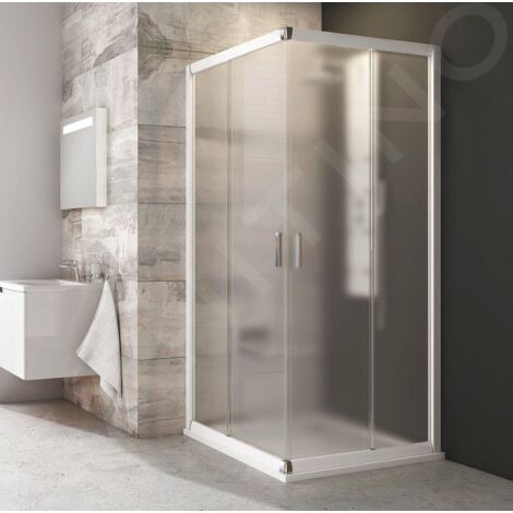 Ravak Blix - Cabine de douche en quatre parties BLRV2-80, 780-800 mm, blanc/verre Grape 1LV40100ZG (1/5)
