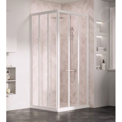 Ravak Supernova - Porte de douche ASRV3-75, 72-74 cm, blanc/verre clair 15V301R2Z1 (1/4)