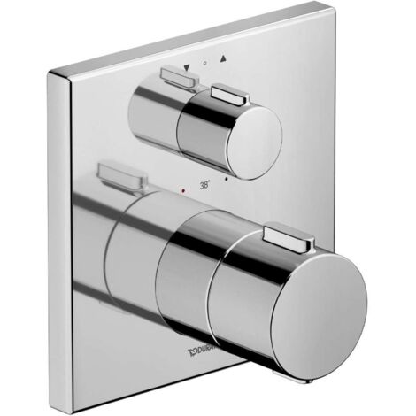 Duravit - Mitigeur thermostatique encastré, 2 sorties, chrome TH4200013010 (1/2)