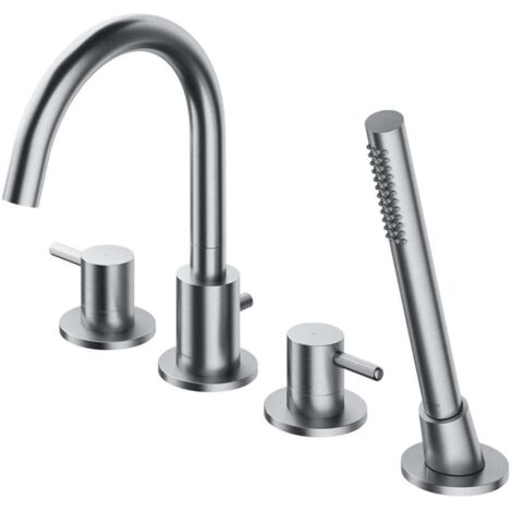 OMNIRES Y - Mitigeur pour rebord de baignoire, installation 4 trous, nickel Y1232NI (1/3)