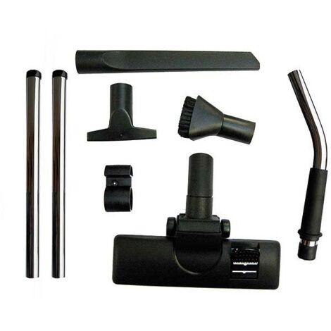 Makita – Kit d'aspiration 8 pièces – Accessoires pour aspirateur – 3 brosses, suceur plat, poignée coudée – Compatible moquette et sols durs – P70312