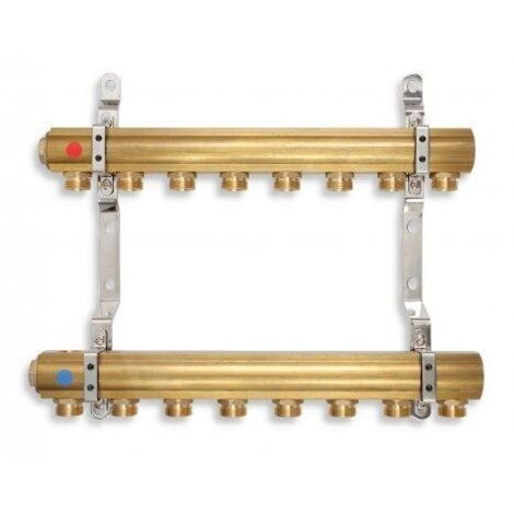 Novaservis - Collecteur avec vis unilatérale G1", 9 circuits RPN09 (1/2)