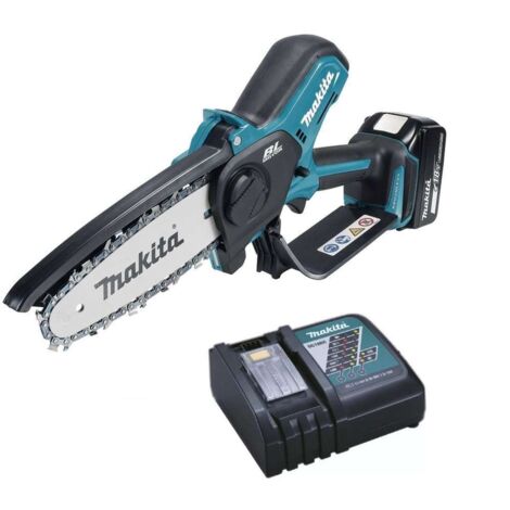 Makita - Tronçonneuse d’élagage sans fil 18V, 15 cm, 1x batterie 5,0 Ah Li-ion LXT, chargeur DUC150RT01