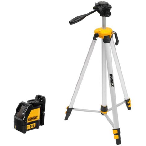 DeWALT Outillage - Laser croisé avec trépied, portée 50 m, batterie DW088KTRI