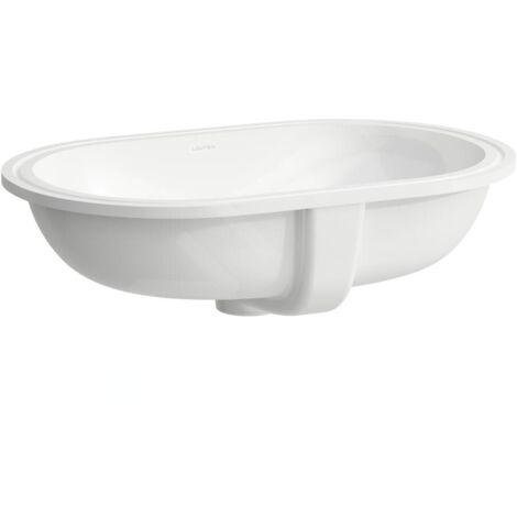 Laufen Savoy - Lavabo encastré 51x31 cm, avec trop-plein, sans trou pour robinetterie, blanc H8189450001091 (1/3)